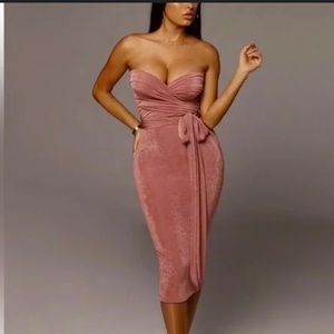 JLUXLABEL Mauve Elizabeth Multi-way Wrap Dress